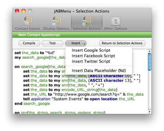 script prefs inserts data